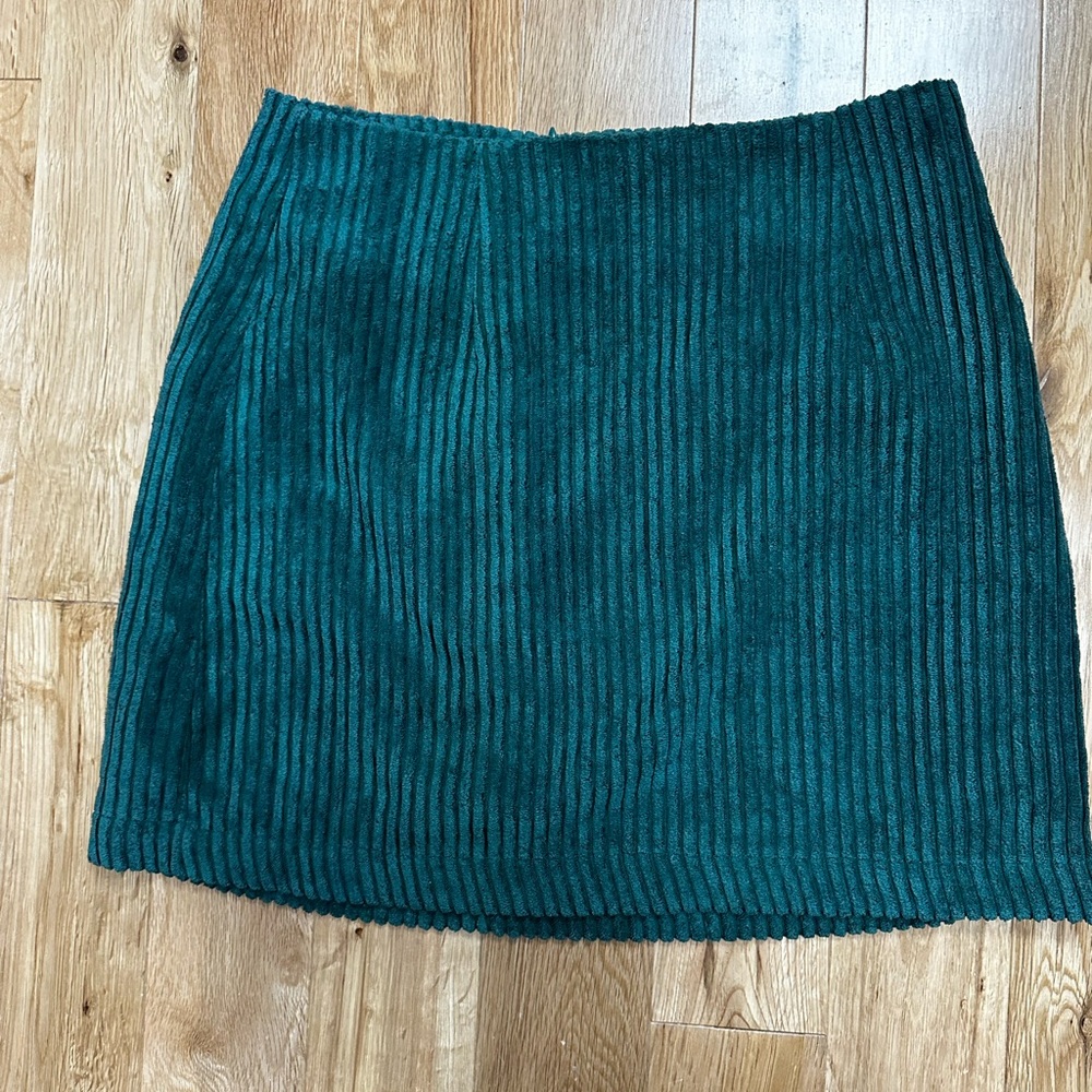 Corduroy mini skirt